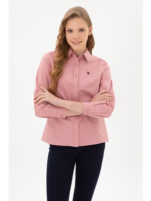 U.S. Polo Assn. Kadın Orkide Uzun Kollu Basic Gömlek 50316711-VR221