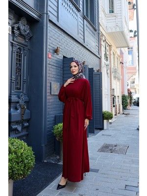 Balon  Kol Lastikli Standart Elbise