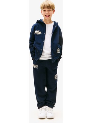 Tommy Hilfiger Varsity Graphic Çocuk Lacivert Eşofman ALTI.C1G