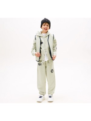 Tommy Hilfiger Varsity Graphic Çocuk Yeşil Eşofman ALTI.M1C