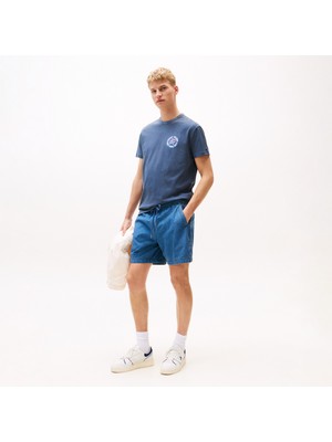 Tommy Hilfiger Jeans Novelty Fair Erkek Mavi T-Shirt.0gy