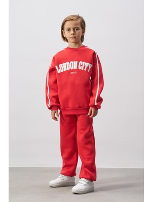 Nakış Detaylı Erkek Çocuk Alt Üst Eşofman Takımı