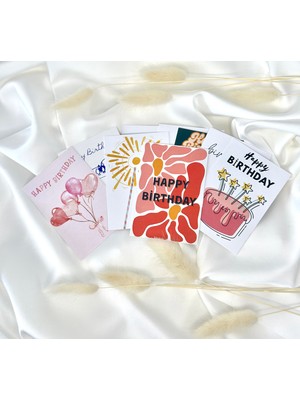 9 Adet Doğum Günü Temalı Küçük Tebrik Kartları/ Happy Birthday/doğum Günü Kartı