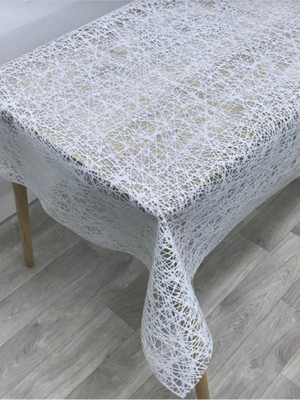 Ip Desen Pvc Hasır Masaörtüsü Silenebilir Şeffaf