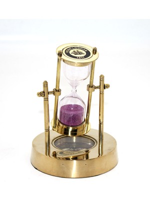 Pirinç Pusulalı Kum Saati Model 1