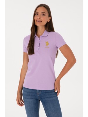 U.s. Polo Assn. Kadın Lila Tişört Basic 50300883-VR034