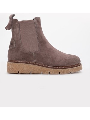 Hakiki Deri Kürklü  Kadın Klasik Bot 657KZA2501