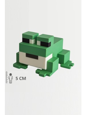 Minecraft Frog Yeşil Kurbağa Figür