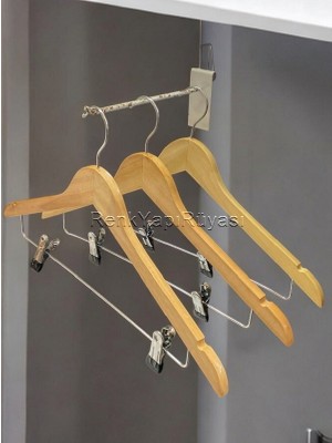 Askı, Mandallı Askı, Etek Pantolon Askısı, Etek Gömlek ve Pantolon Gömlek Askısı, Kombin Askı 3 Adet