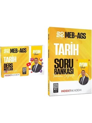  Indeks 2026 Meb-Ags Tarih Video Ders Notları + Soru Bankası 2 Li Set