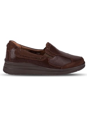 Faye-H Kadın Deri Hallux Ayakkabı Kahve