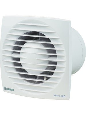 Blauberg Bravo 125 Aksiyel Banyo Fanı İnce Ön Panel 192M³/H Yüksek Verimli Güçlü Motor