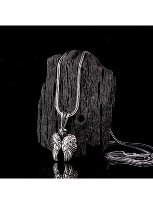 925 Ayar Gümüş Kartal Motifli Kolye