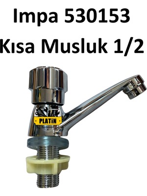 Impa 530153 Kısa Musluk 1/2 Old Model, Lavatory Faucet Self- Closıng 13