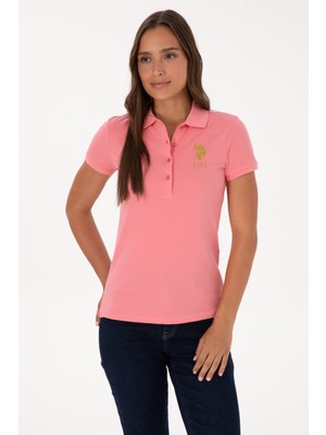 U.s. Polo Assn. Kadın Pembe Tişört Basic 50300883-VR041