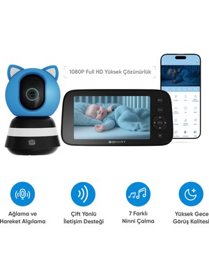 Akıllı Bebek Kamerası, Ağlama ve Hareket Algılama, Çift Yönlü Sesli Iletişim