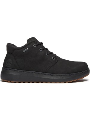 Timberland Inek Derisi + Poliüretan Siyah Erkek Bot Hudson Road Mıd Lace Up Gtx Chukka