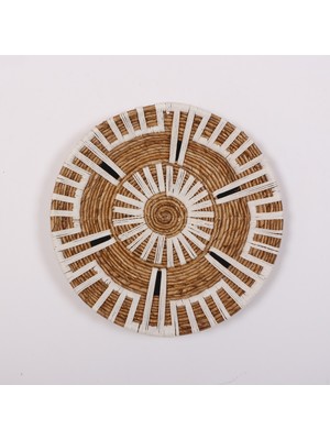 Mylamp Aspendos 50X12 cm Çap- Doğal Abaka Duvar Tabağı