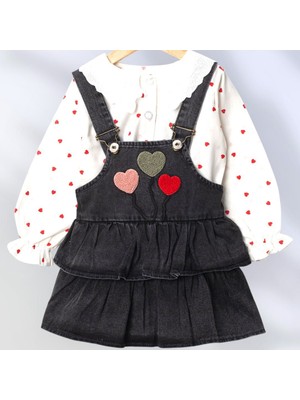 Elbise Çocuk Kot Jile Elbise