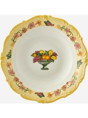 Chiara Alessi Il Sogno Sarı Porselen Çukur Tabak 21,5 cm