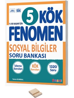 Fenomen Yayıncılık 5. Sınıf Kök Sosyal Bilgiler Soru Bankası ve Telefon Standı