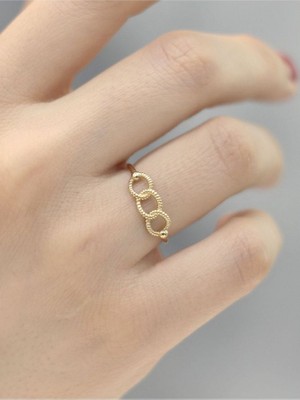 14 Ayar Altın 3'lü Ataş Yüzü