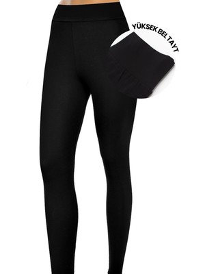 Öts Kadın Yüksek Bel Likralı Tayt (%96 Pamuk - %4 Elastan)