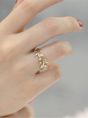 14 Ayar Altın Sarmaşık Yüzük