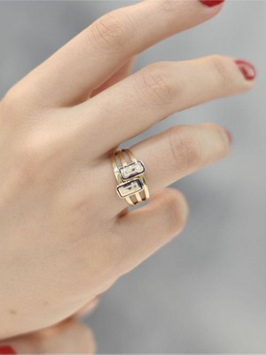 14 Ayar Altın Ctas Kaburga Yüzük