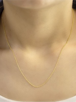 14 Ayar Altın Zarif Doc Kolye