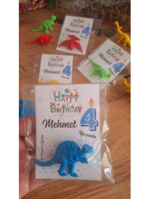 Sevgiliatolyemm Mutluluk Getirmesi Dileğiyle Oyuncak  Dinazor 10 Adet Doğum Günü, Parti,yaş Günü,okul Hediyelikleri,kur-An Hediyelik