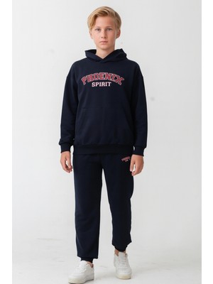 Erkek Çocuk Phoenix Sprit Baskılı Alt Üst Eşofman Takımı AK7870