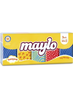 Maylo Cep Mendili 10'lu Paket Cep Mendili Kağıt Mendil Set