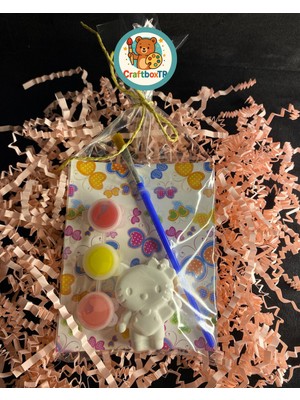 Hello Kitty Eğlenceli Taş Boyama Seti/Kendin Yap, Doğum Günü, Karne,etkinlik,Tatil hediyesi