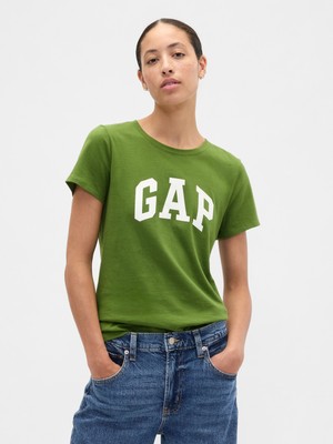Gap Kadın Yeşil Gap Logo T-Shirt