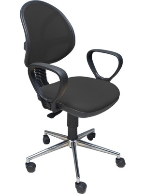 Rubano Ergonomik Ofis ve Öğrenci Çalışma Koltuğu – Sandalyesi (Krom Ayaklı)