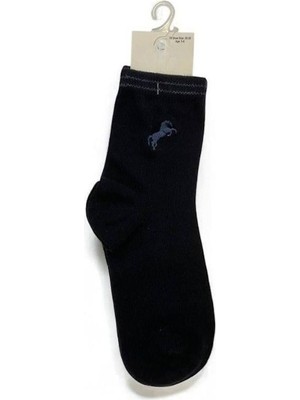 Erkek Çocuk At Işlemeli Soket Çorap