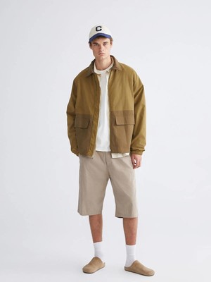 Xsıde Rahat Kalıp Gömlek Yaka Erkek Mont  (W5)