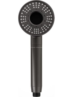 5 Fonksiyonlu Orta Delikli Yuvarlak Duş Başlığı, Masaj, Yağmurlama, Tazyikli Basınçlı, Su Tasarruflu, Kolay Temizlenebilir, Modern Ergonomik Tasarım, Lüks Banyo Duş Başlığı, Tüm Duş Sistemler