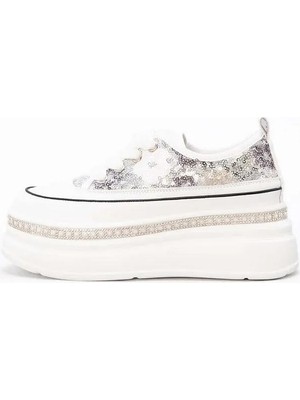 Guja 25Y423-6 Gizli Dolgu Pulpayetli Kadın Sneaker Ayakkabı