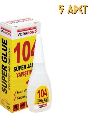 Vodabond Süper Japon Yapıştırıcı Şeffaf - 15 Gr. - 5 Adet