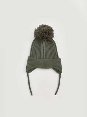 Ponpon Detaylı Kız Bebek Bere  (W5)