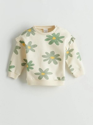 Kız Bebek Sweatshirt ve Pantolon 2'li  (W5)