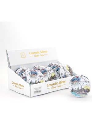 Taşlı Istanbul Tasarımı El Aynası Kalın Model 4