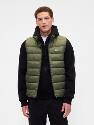 Gap Erkek Yeşil Relaxed Coldcontrol Şişme Yelek