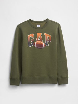Gap Erkek Çocuk Yeşil Gap Logo Sweatshirt