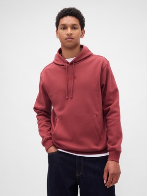 Gap Erkek Kırmızı Relaxed Gap Mini-Logo Sweatshirt