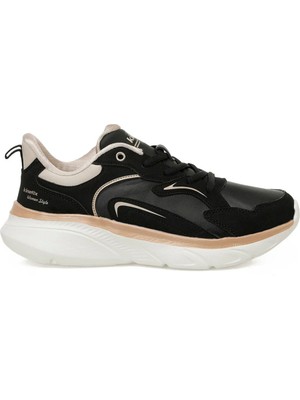 Kinetix Mone Pu W 5pr Kadın Siyah-Ekru (36-40) Sneaker Ayakkabı