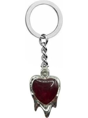 Scarlet Kalp Unisex Zamak Kaplama Anahtarlık – Aşkın ve Stilin Parlak Sembolü