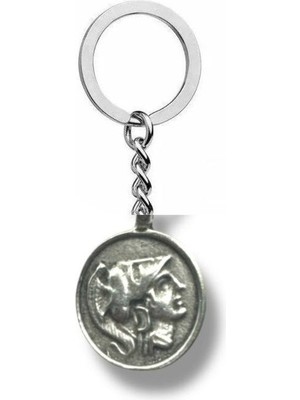 Madalyon Anahtarlık – Gümüş Renk Vintage Unisex Aksesuar
